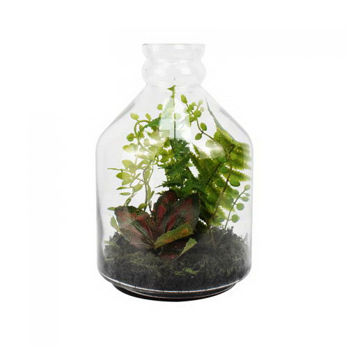 Mixed Leaves in Bottle Pot 